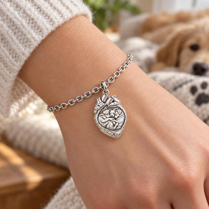 Puppies in My Heart Charm Bracelet Set – worn / in use