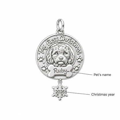 Puppy's First Christmas Charm Bracelet – Personalized Dog Mom Gift – personalization guide