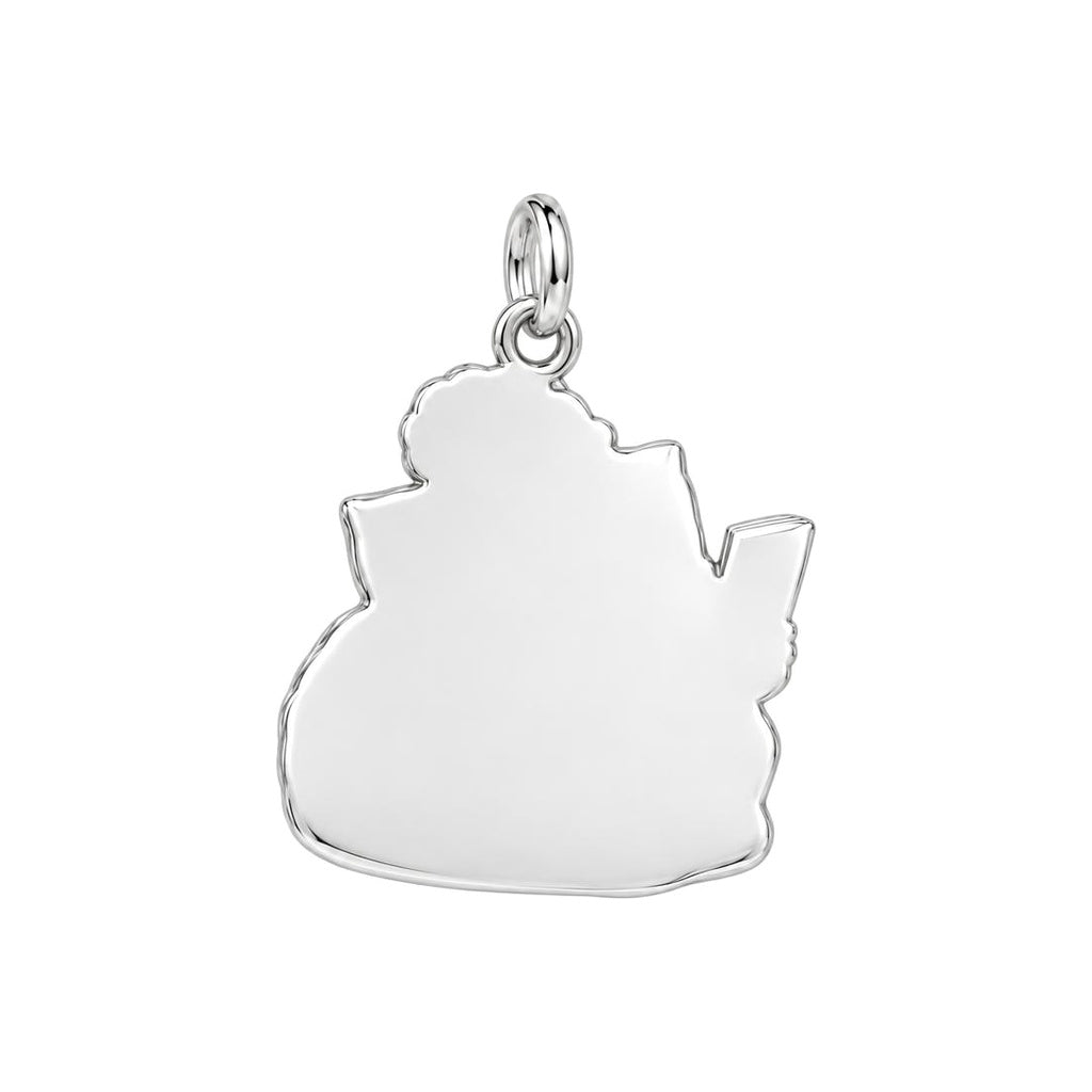 Quiet Moments at Home Charm Keychain – back of the charm, engraving area