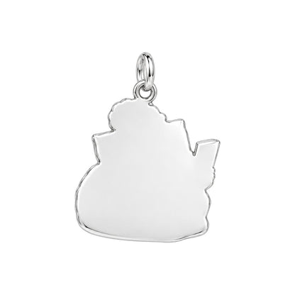 Quiet Moments at Home Charm Keychain – back of the charm, engraving area