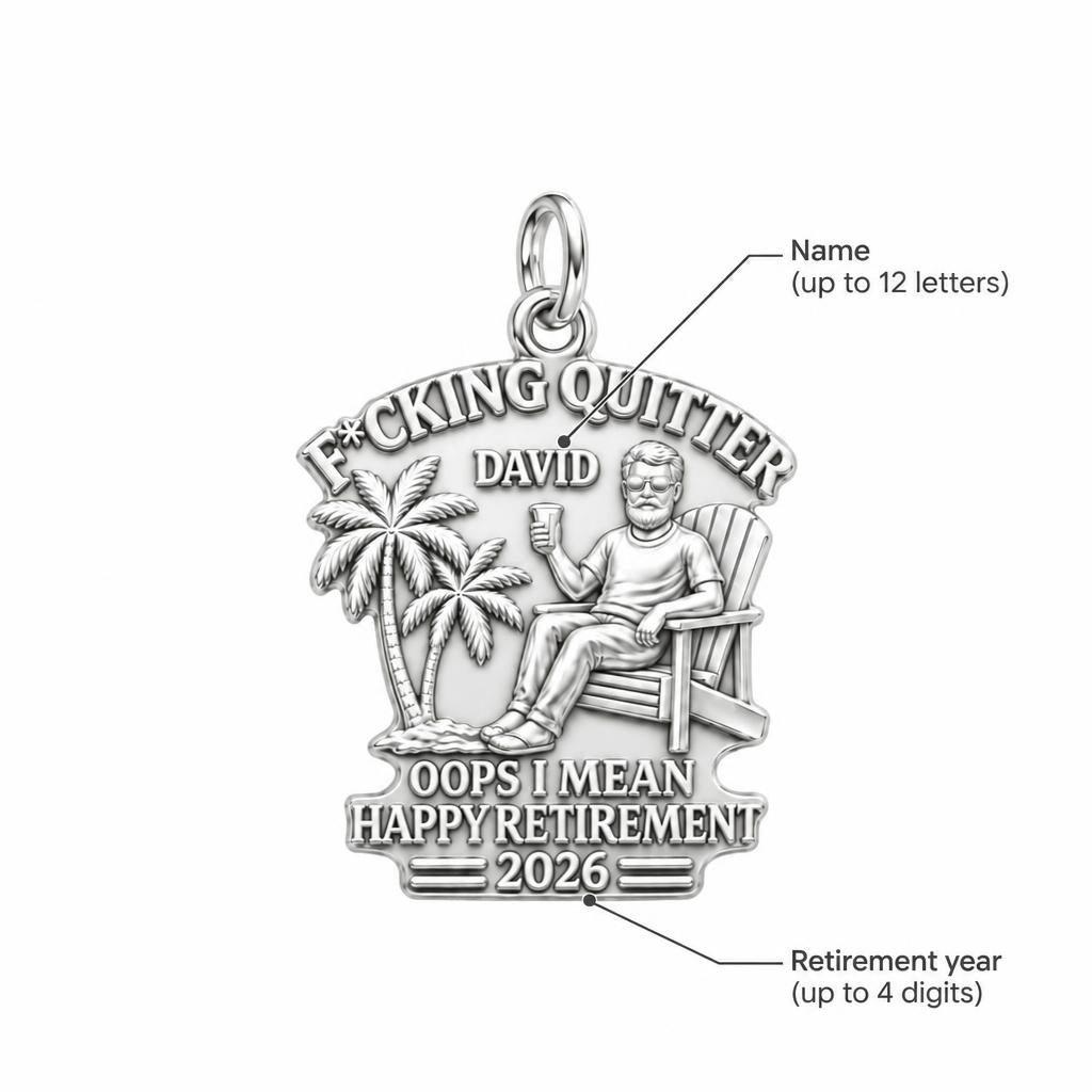 Quitter Retirement Beach Charm Bracelet – Personalized Retiree Gift – personalization guide