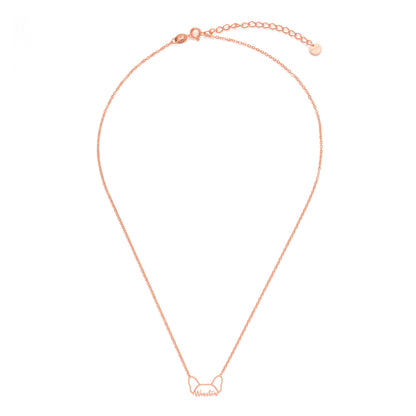 Soulyshine Whisper of Paws – Personalized Outline Your Pet's Face and Name Necklace