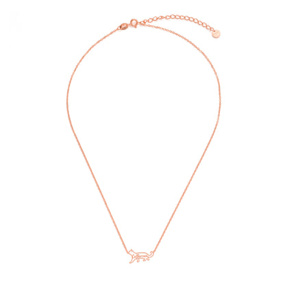 The Fine Line Portrait Cat – Custom Cat Silhouette Handcrafted Necklace