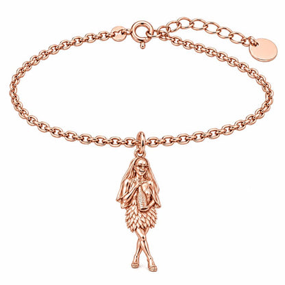 Radiant Bride Celebration Charm Bracelet Set – rose gold, front view