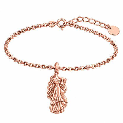 Radiant Expectant Mother Charm Bracelet Set – rose gold, front view
