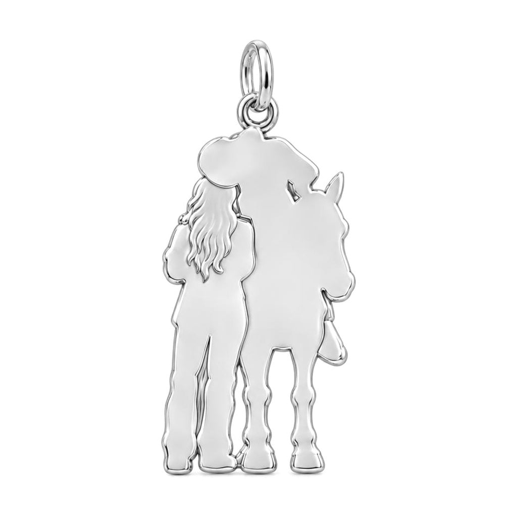 Ranch Life New Chapter Charm Bracelet – Personalized Mom Gift – back of the charm, engraving area