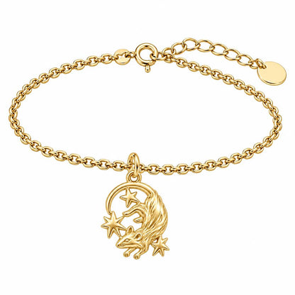 Rat Among the Stars Charm Bracelet Set – 18K gold, front view