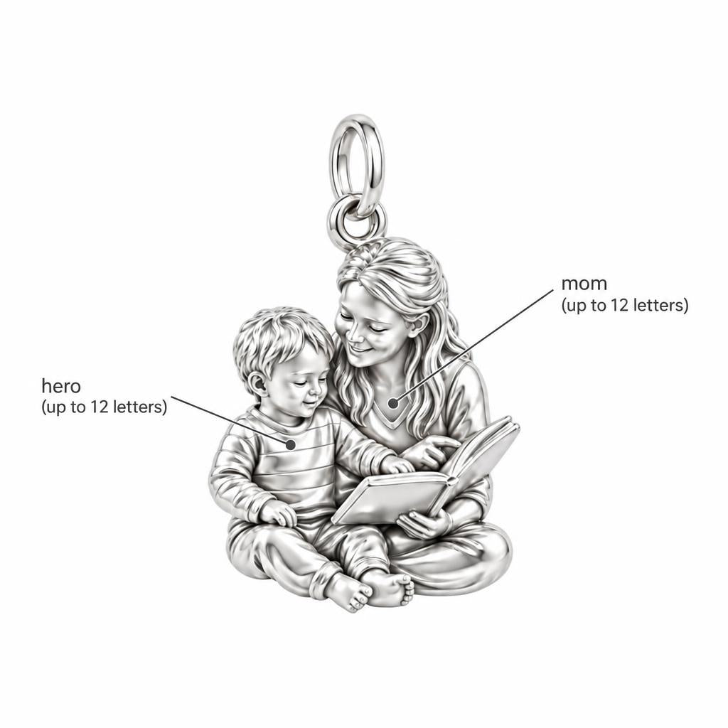 Reading Together Storytime Charm Bracelet – Personalized Mom Gift – personalization guide