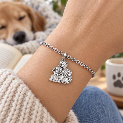 Reading With My Best Friend Charm Bracelet Set – worn / in use