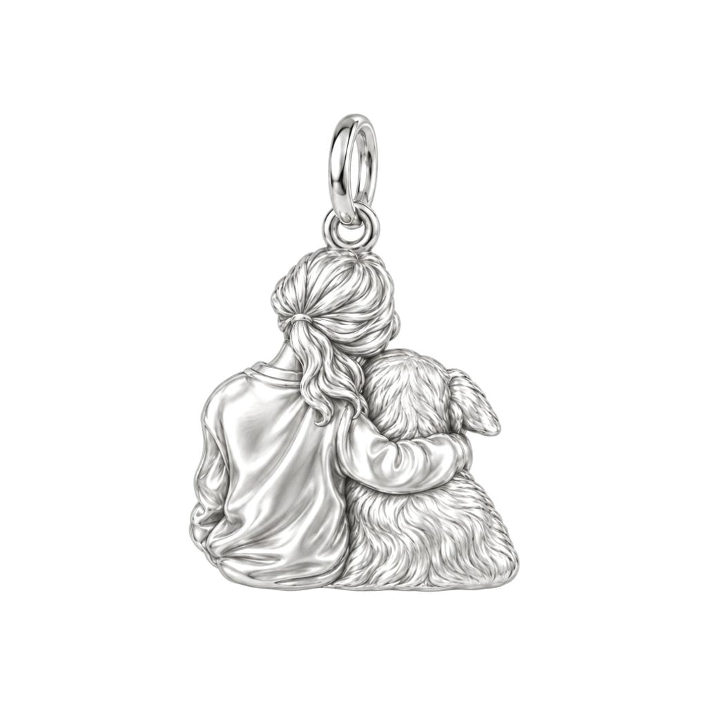 Reading With My Best Friend Charm Bracelet Set – back of the charm, engraving area