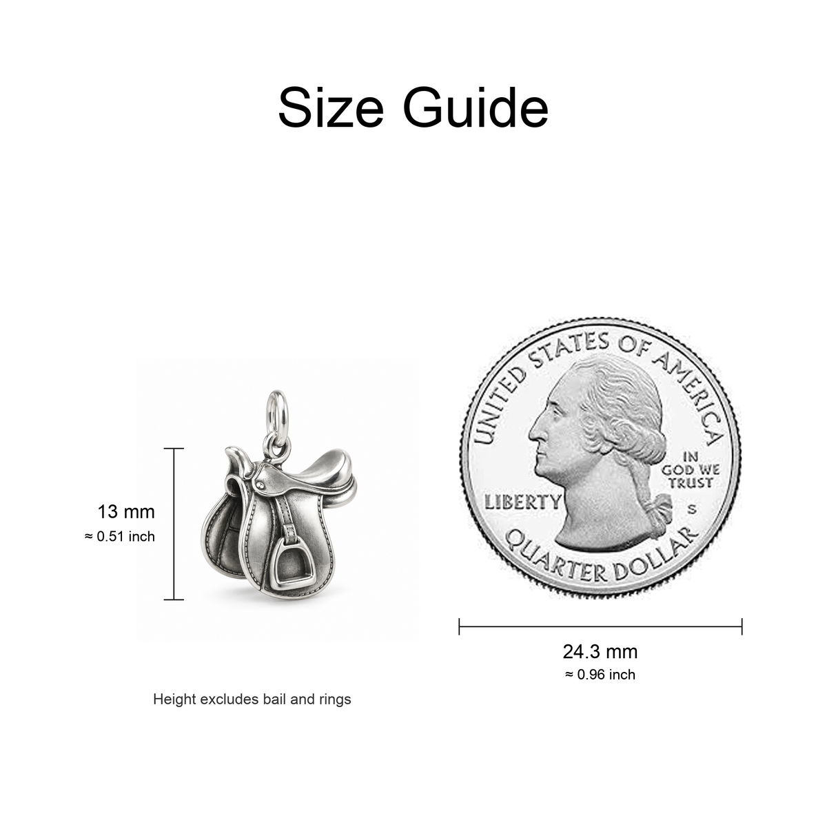 Ready to Ride Saddle Charm — Size Guide | charm-topics-remaining-444-2026-09-14 | topic-280