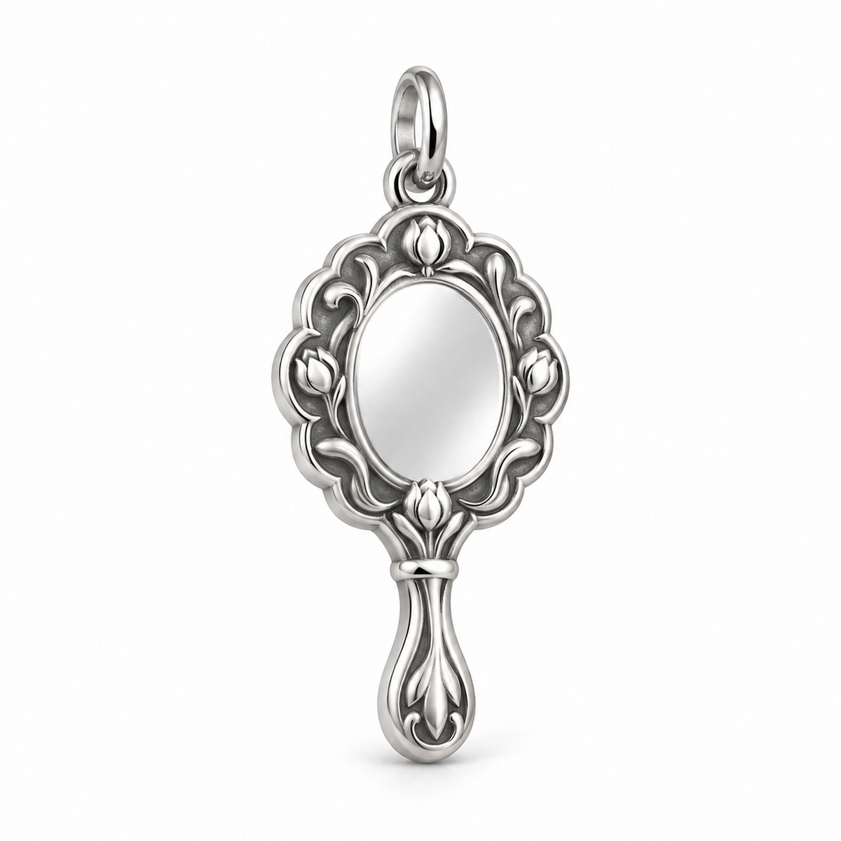 Reflection in Bloom Charm — Silver | charm-topics-remaining-444-2026-09-14 | topic-359