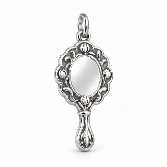 Reflection in Bloom Charm — Silver | charm-topics-remaining-444-2026-09-14 | topic-359
