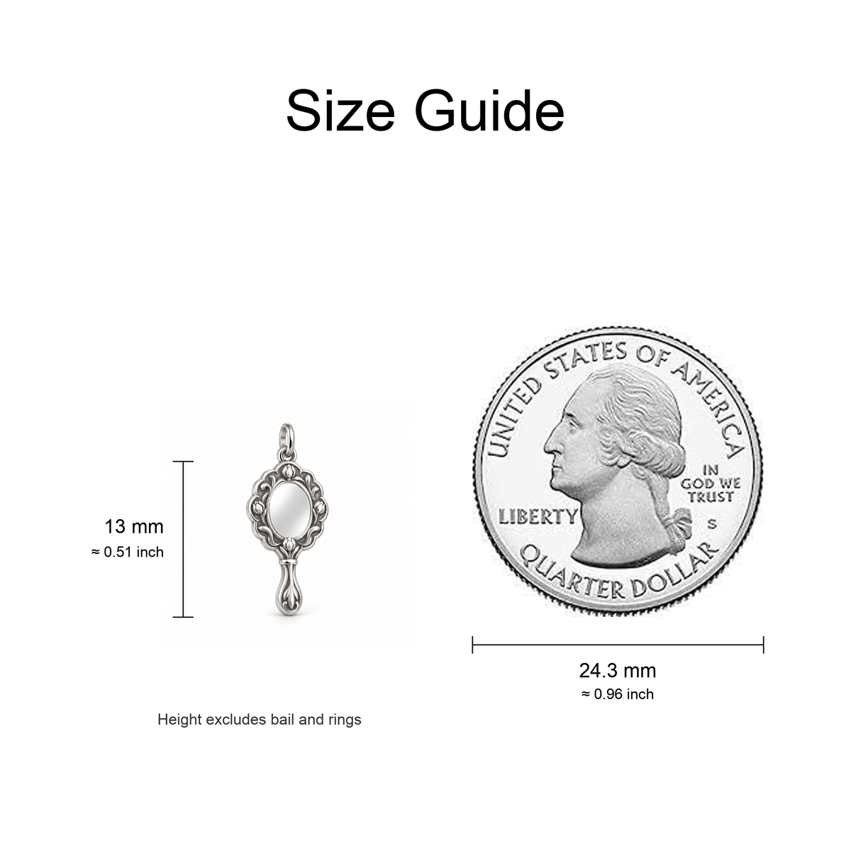 Reflection in Bloom Charm — Size Guide | charm-topics-remaining-444-2026-09-14 | topic-359