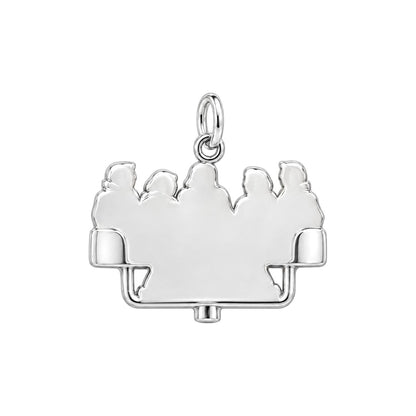 Retirement Buddies Charm Bracelet – Personalized Besties Gift – back of the charm, engraving area