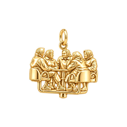 Retirement Buddies Charm Bracelet – Personalized Besties Gift – 18K gold charm, front view