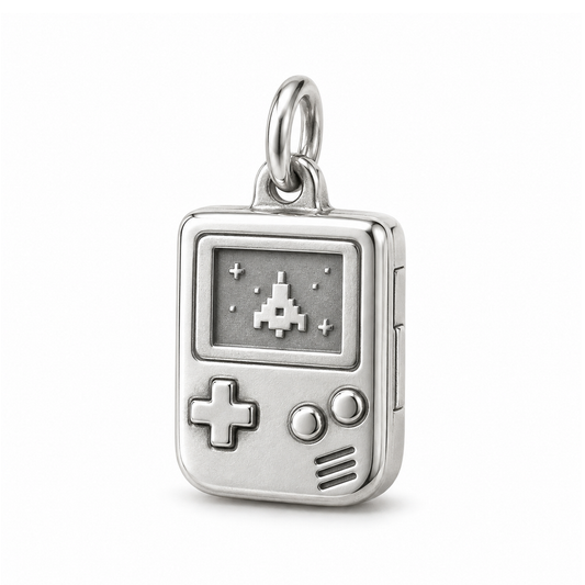 Retro Game Charm — Silver | charm-topics-remaining-444-2026-09-14 | topic-179