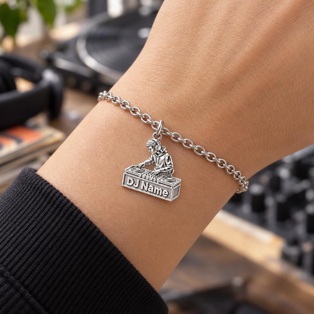Rhythm and Flow DJ Booth Charm Bracelet Set – worn / in use