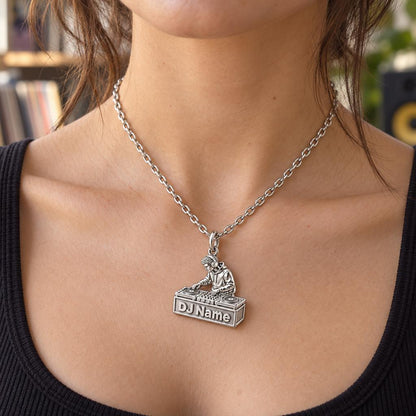 Rhythm and Flow DJ Booth Charm Necklace Set – worn / in use