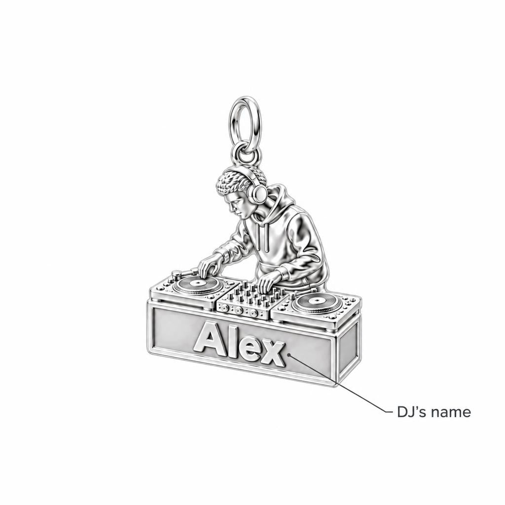 Rhythm and Flow DJ Charm Bracelet – Personalized Artist Gift – personalization guide