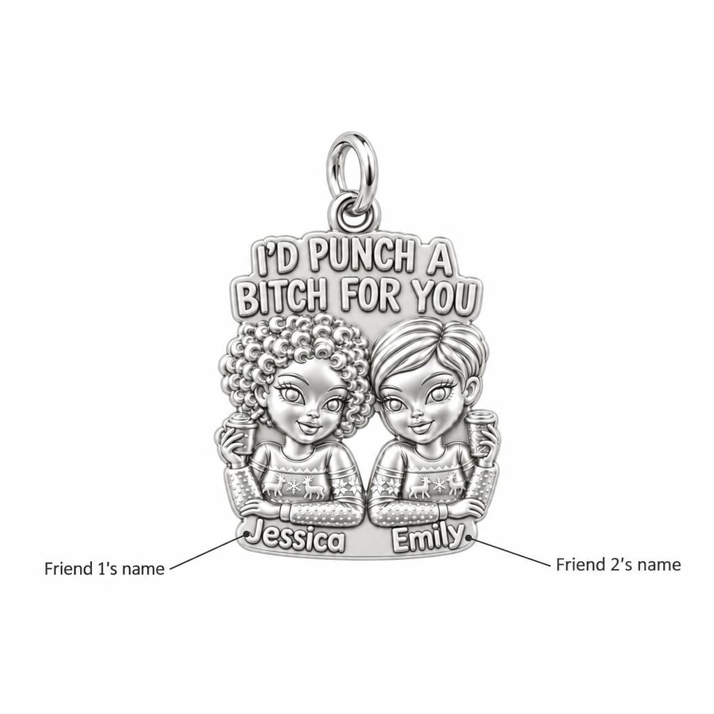 Ride or Die Bestie Charm Bracelet – Personalized Friend Gift – personalization guide