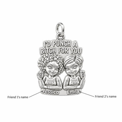 Ride or Die Bestie Charm Bracelet – Personalized Friend Gift – personalization guide