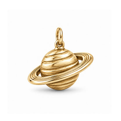 Ringed Planet Charm — Gold | charm-topics-remaining-444-2026-09-14 | topic-197