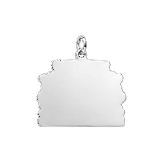 Rise & Shine Chicken Coop Charm Bracelet – Personalized Mom Gift – back of the charm, engraving area