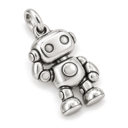 Robot Companion Charm — Silver Super Macro | charm-topics-remaining-444-2026-09-14 | topic-195