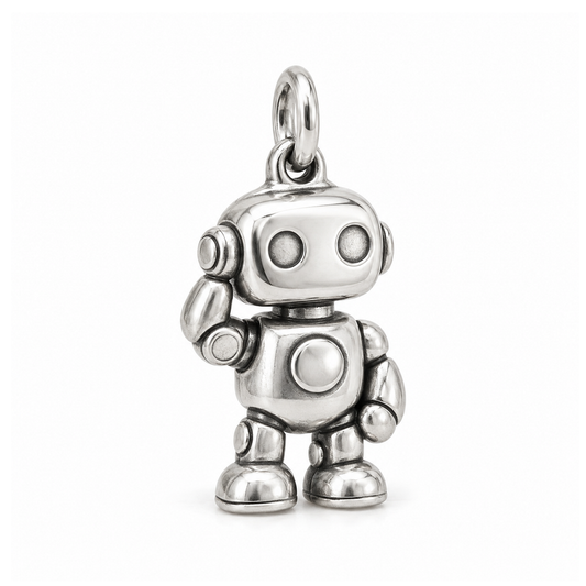 Robot Companion Charm — Silver | charm-topics-remaining-444-2026-09-14 | topic-195