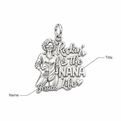 Rockin' The Life Charm Bracelet – Personalized Nana Gift – personalization guide