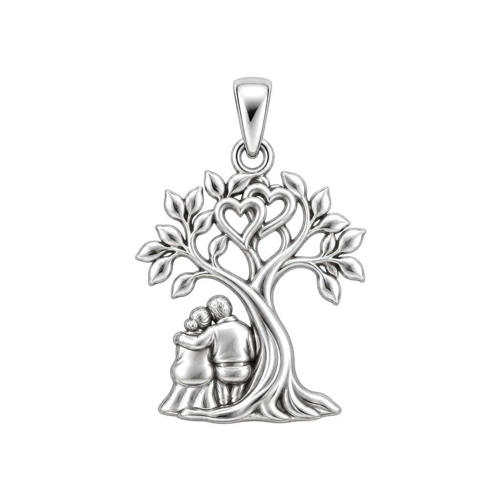 Rooted in Love Couple Charm and Polyester Cord Bracelet Set