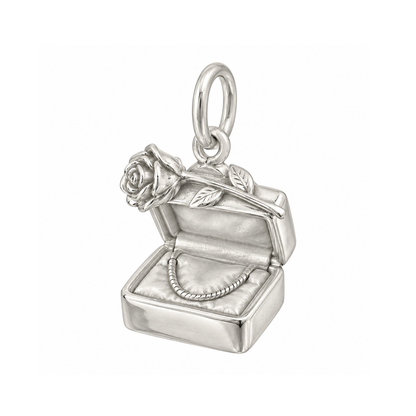 Rose and Jewelry Box Charm — Silver — 50-works-silver-20260916-102