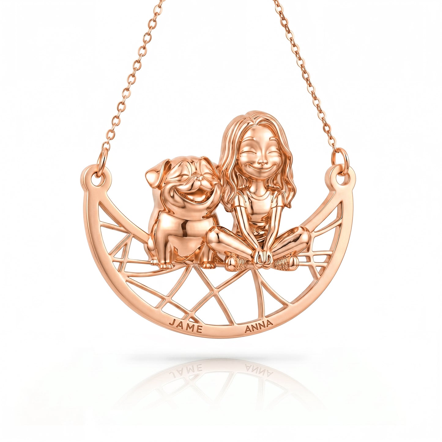 Soulyshine Pug Signature - Personalized Companion Handcrafted Necklace
