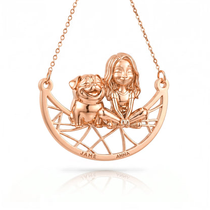 Soulyshine Pug Signature - Personalized Companion Handcrafted Necklace