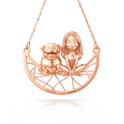 Soulyshine English Bulldog Signature - Personalized Companion Handcrafted Necklace