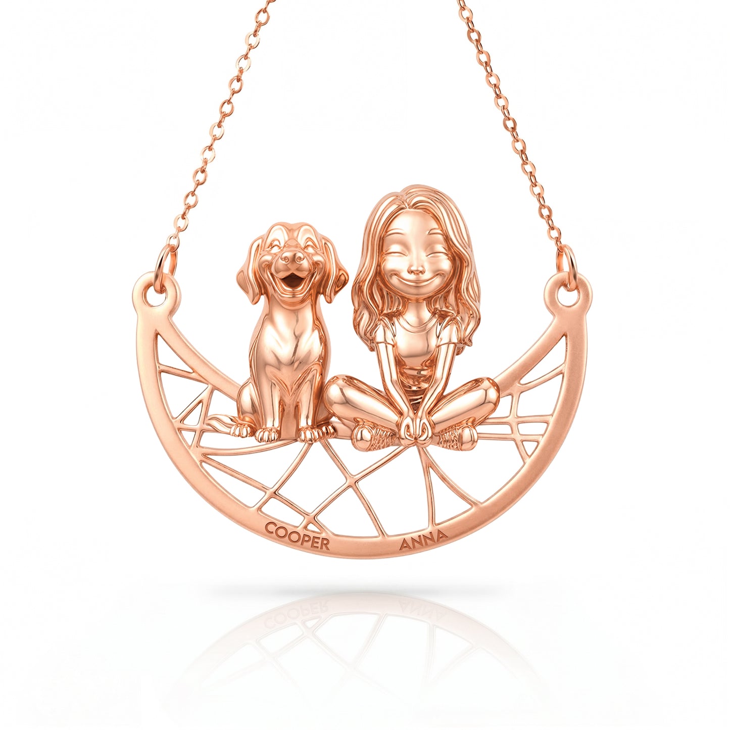Soulyshine Golden Retriever Signature - Personalized Companion Handcrafted Necklace