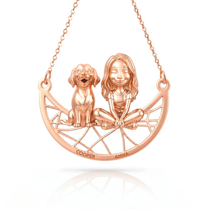 Soulyshine Golden Retriever Signature - Personalized Companion Handcrafted Necklace