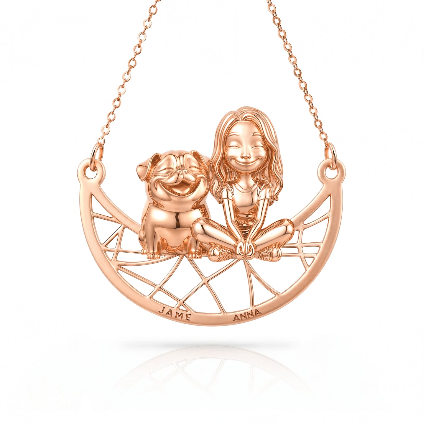 Soulyshine Pug Signature - Personalized Companion Handcrafted Necklace