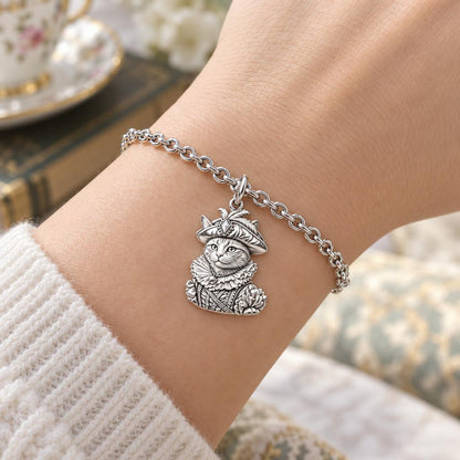 Royal Renaissance Pet Portrait Charm Bracelet Set – worn / in use