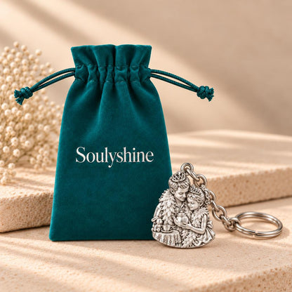 Royal Tea Party Charm Keychain – Soulyshine velvet gift pouch