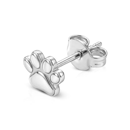 Soulyshine The Little Paw Stud Earings in 18K Gold Vermeil/ Silver