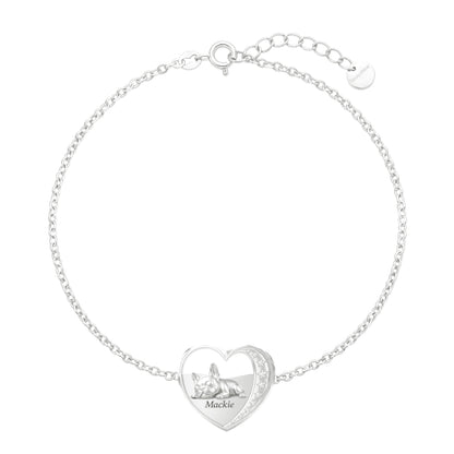 Soulyshine Starry Slumber – Personalized Pet Heart Bracelet