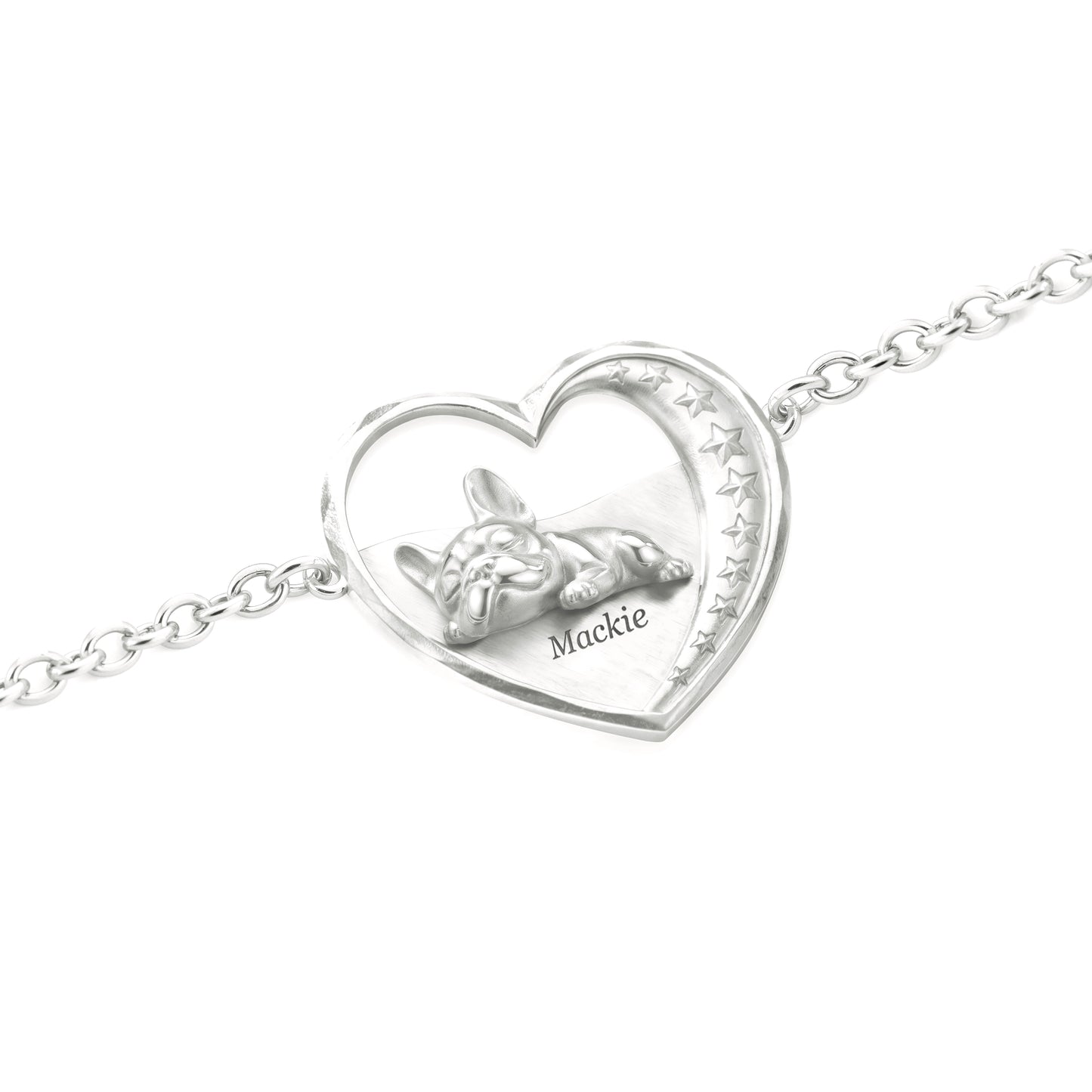 Soulyshine Starry Slumber – Personalized Pet Heart Bracelet