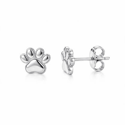 Soulyshine The Little Paw Stud Earings in 18K Gold Vermeil/ Silver