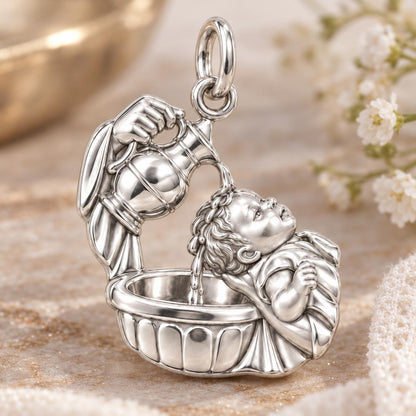 Sacred Baptism Moment Charm Bracelet – Personalized Memorial Gift