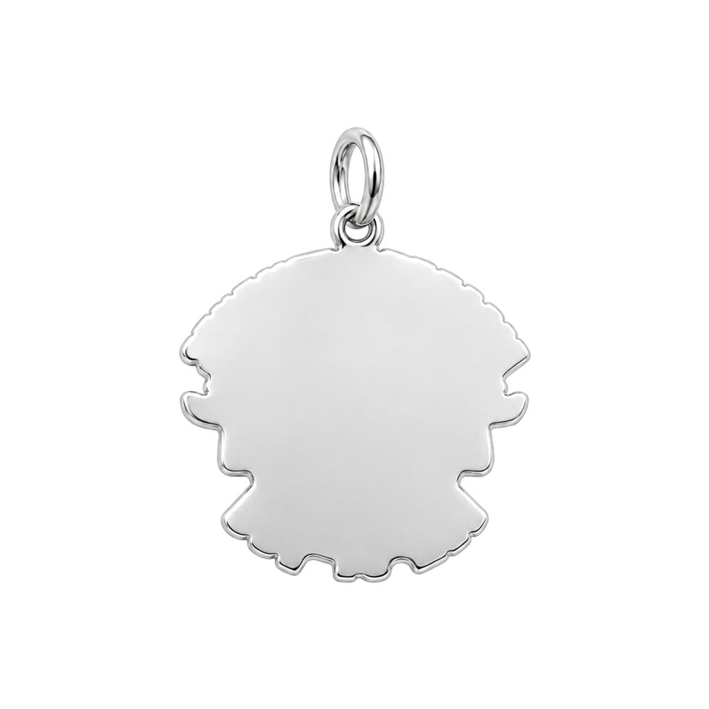 Sacred Heart Compassion Charm Bracelet – Personalized Gift – back of the charm, engraving area