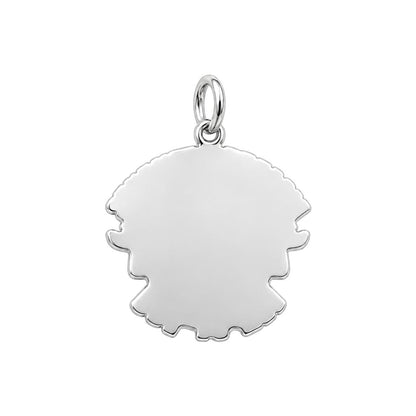 Sacred Heart Compassion Charm Bracelet – Personalized Gift – back of the charm, engraving area