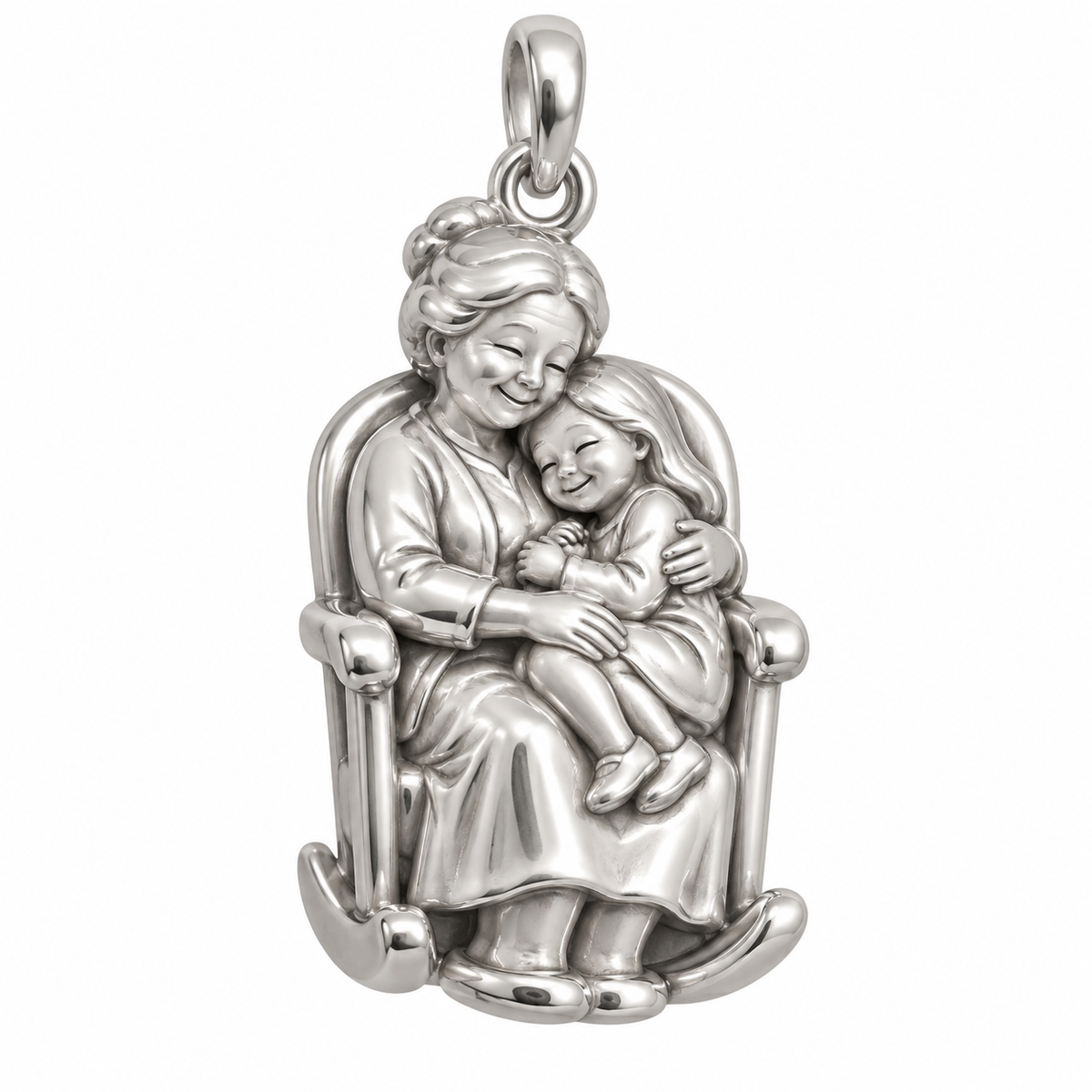 Safe in Grandma’s Arms Charm — original silver charm