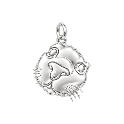 Safe in Your Hands Charm Bracelet – Personalized Dog Mom Gift – silver charm, front view